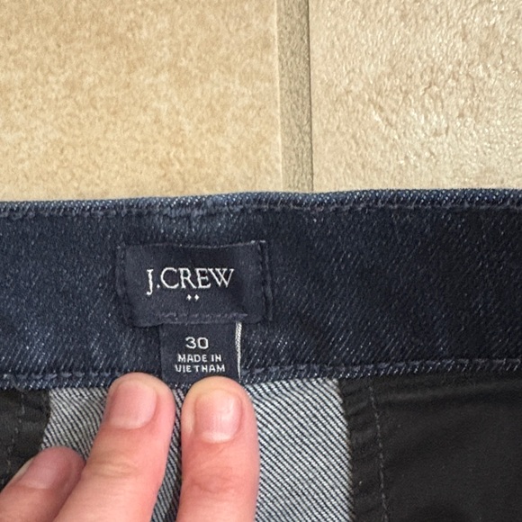 J. Crew Navy Denim Trouser Jeans - 30” Waist - Picture 2 of 5